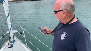AutoAnchor's AA710 wireless remote and chain counter affords you the ability to control your windlass from anywhere on the boat while also knowing exactly how much chain or rope you've deployed, or how much is left to recover, with an LCD screen built into the remote. | Cruising World Magazine
