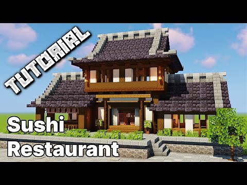 How To Build A Sushi Restaurant | Minecraft Tutorial