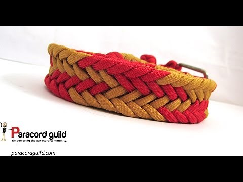 Braided paracord belt
