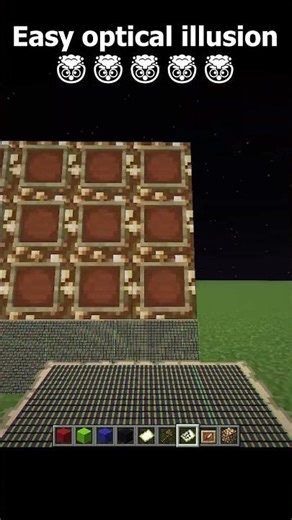 Easy optical illusion🤯Minecraft Map Art #Minecraft #MinecraftShorts