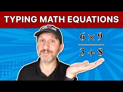 Typing Math Symbols and Equations on a Mac