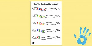 2 Colour Repeating Pattern Snake Fingerprint