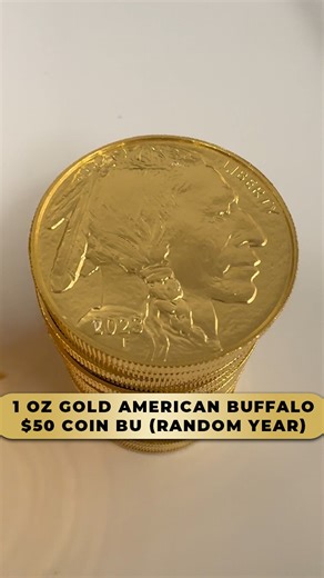 An American icon, times one hundred! The design, based on the legendary 1913 Buffalo Nickel, is a true piece of American art. Seeing this many stacked up just never gets old. It's the perfect blend of classic history and pure .9999 gold value. Add this timeless piece to your own stack! #GoldBuffalo #ClassicCoin #GoldCoin #GoldStacking #Bullion #USMint #Wealth #BullionExchanges | Bullion Exchanges