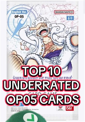 Top 10 cards from OP05 Awakening of the New Era! This set has some of the strongest artwork, value spikes, and collector picks in the entire One Piece TCG. Whether you’re new to the hobby or deep into the market, these OP05 cards are the ones you should be paying attention to. Some are rising fast, some are undervalued sleepers, and a few might surprise you. Perfect for: collectors, players, investors, and anyone tracking OP05 market trends. #onepiece #onepiececardgame #OnePieceTCG #tcg #enel