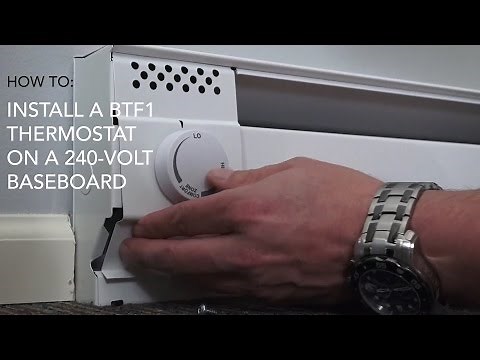How to install: BTF1 thermostat on 240V baseboard | Cadet Heat