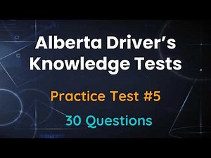 Alberta Driver's Knowledge Test 2024 | Practice Test 5