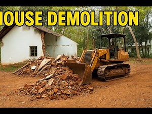 Bulldozer Time Lapse: Building Demolition & Land Preparation | Full Process Explained!