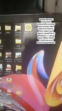 Shirley Mandel Satterfield with advice on how to open a saved file on #windows 11 using Open Office.