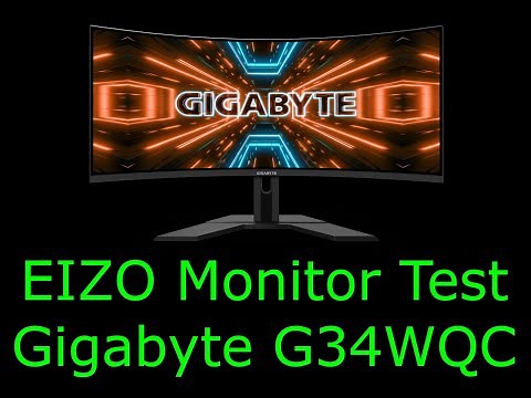 New Gigabyte G34WQC - EIZO Monitor Test and 4k Demo