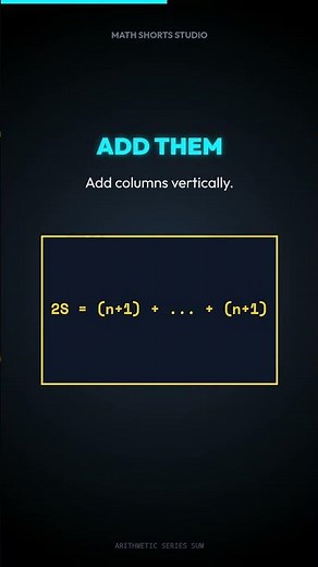 Sum 1 to 100 Instantly: Gauss's Genius Method Explained #maths #calculus #arithematicprogression