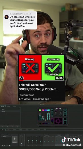 Replying to @𝗦𝗜𝗥𝗘𝗡 ˣˢ How to setup Shure MV7 with GOXLR. #shuremv7 #goxlr #goxlrsetup