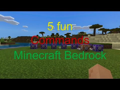 5 Fun commands you can do in Minecarft Bedrock edition