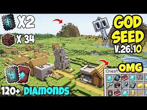 🔥Best Survival (God Seed) For Minecraft 26.10 Bedrock And PE | 5 Blacksmith Seed | Minecraft Seeds