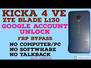 Kicka 4 VE ZTE Blade L130 Google Account bypass without PC.Frp bypass Kicka 4 VE (ZTE Blade L130)