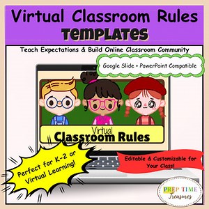 Editable Virtual Classroom Rules – Editable Templates for Online Teaching