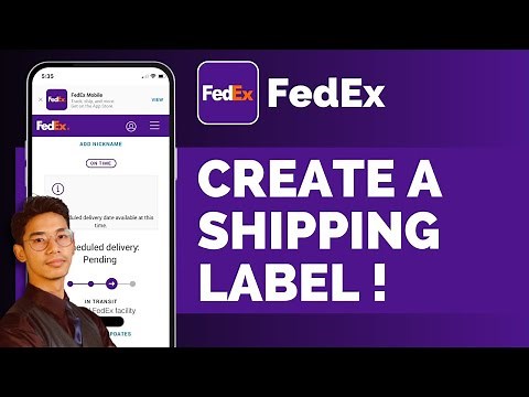 Fedex How To Create A Shipping Label !