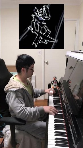 Deltarune 3 Black Knife on Piano