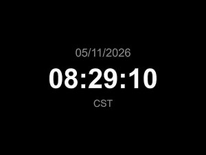 🔴 LIVE | Clock - CST (Current time)
