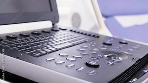 Interior of Gynecology Room in Medical Clinic. Gynecological Bed in Obstetrics and Gynecology Department of Hospital. Pregnancy Planning Concept