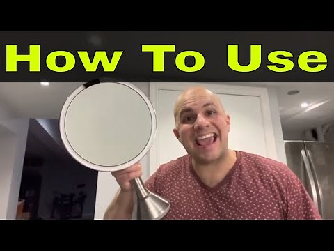 How To Use A SimpleHuman Illuminated Mirror-Full Tutorial