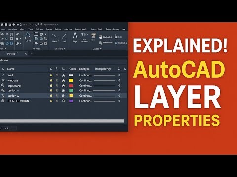 Master Layer Properties in AutoCAD | Complete Layer Management Tutorial for Beginners