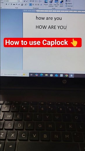 how to use caps lock in keyboard