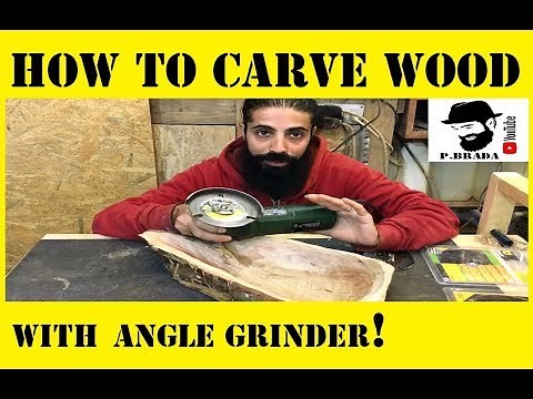 How to carve wood with the angle grinder!