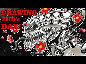 Drawing DAX from ZHC! Time lapse drawing video!