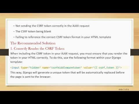 Resolving CSRF Errors in JQuery AJAX with Django