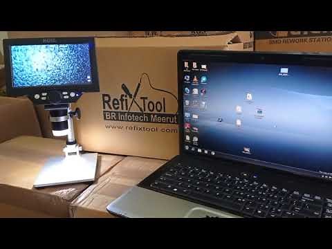 How to connect microscope with laptop , computer