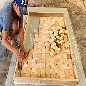 19K views · 119 reactions | How to build a large work table with square blocks | Magic Wood | Facebook