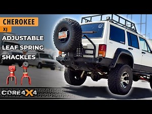 How to Install Adjustable XJ Leaf Spring Shackles - Core4x4