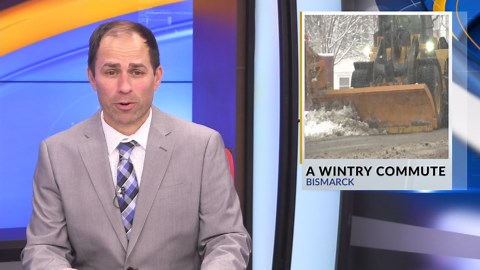 Bismarck: wintry commute