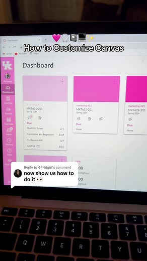 Replying to @444itgirl how to make canvas pretty🫡🩷 hope this helps!! #bettercanvas #canvashacks #collegehacks #collegetips #collegetok #customizecanvas #canvastutorial
