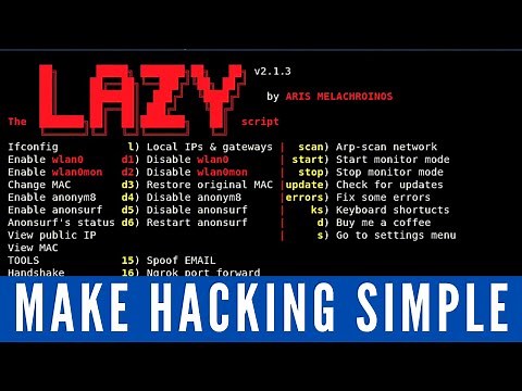 The Lazy Script - Kali Linux 2017.1 - Automate Penetration Testing!
