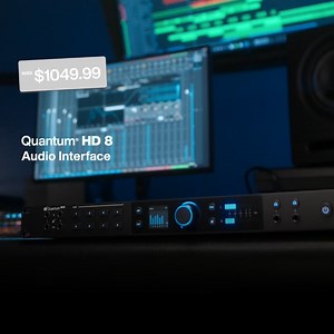 The PreSonus Quantum HD 8 is the ultimate audio interface under $1k – with 32-bit, MAX-HD preamps, free recording software, and custom low-latency. | PreSonus