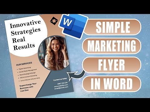 How to design a Flyer in Microsoft Word | Step-by-Step Tutorial