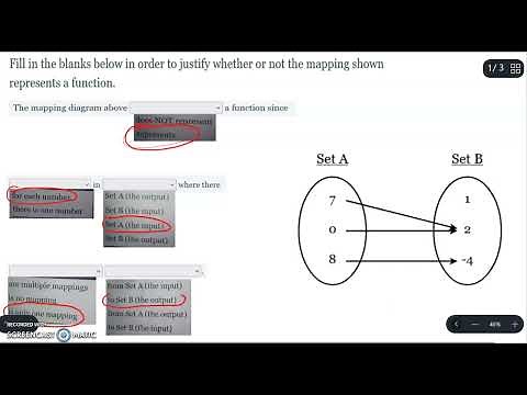 Function and Relation Mapping Diagrams