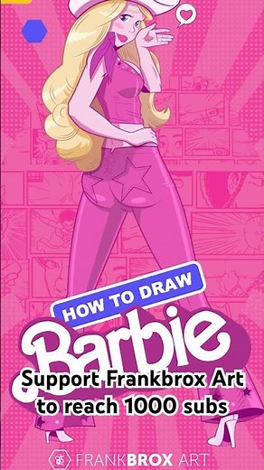 How to draw Barbie