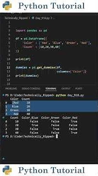 One-Hot Encoding in Pandas | Python Tutorial