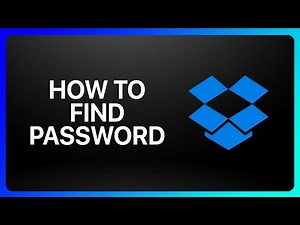 How To Find Dropbox Password Tutorial