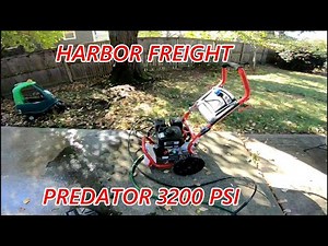 Harbor Freight Pressure Washer - Startup