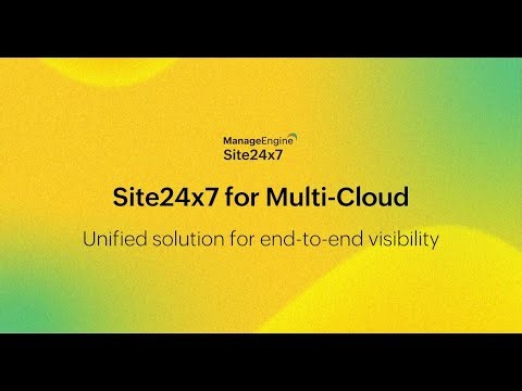 Simplify multi-cloud monitoring with Site24x7 | One tool for any cloud