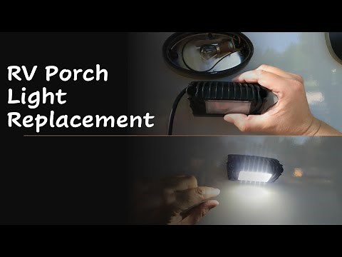 New LED RV Porch Light Replacement