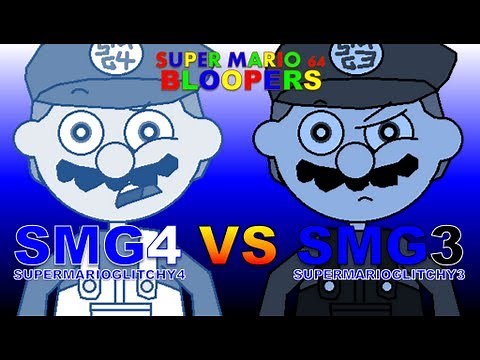 super mario 64 bloopers: smg4 VS smg3