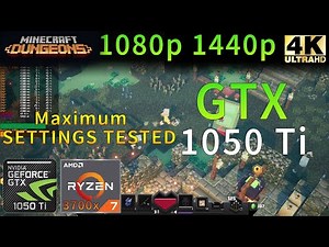 Minecraft Dungeons | GTX 1050 Ti | Maximum Settings | 1080p 1440p 4K Tested