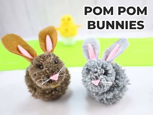 How To Make A Pom Pom Bunny (VIDEO)   Free Pattern ⋆ Hello Sewing