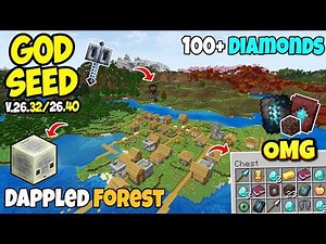 🔥Ultimate (God Seed) For Minecraft 26.32 Bedrock And PE |5 Blacksmith Seed + Sulfur & Dappled Forest