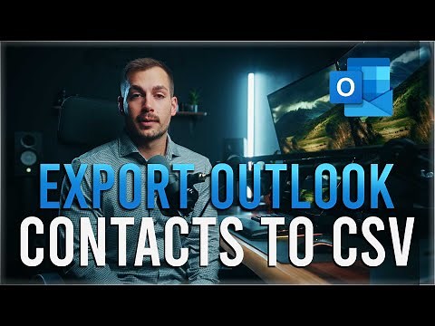 [2025] How to Export Outlook Contacts to CSV | How to Export Contacts from Outlook | Indigo Software