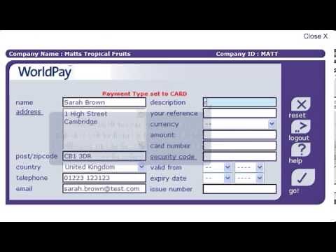 WorldPay Virtual Terminal Tutorial
